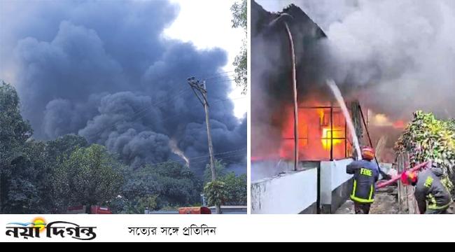 শ্রীপুরে বোতাম তৈরির কারখানার আগুন নিয়ন্ত্রণে, নিহত ১