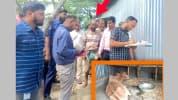 মদনে অসুস্থ গরুর গোশত বিক্রির অভিযোগে ব্যবসায়ীকে জরিমানা