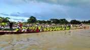 শরীয়তপুরের কীর্তিনাশার বুকে নৌকাবাইচ, হাজার হাজার মানুষের উচ্ছ্বাস