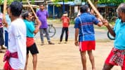 জীবননগরে ঐতিহ্যবাহী লাঠি খেলা, লাঠিয়ার বাহিনীর কসরতে মুগ্ধ দর্শক