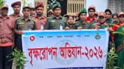ভাঙ্গায় ৬ শতাধিক তালগাছ রোপণ করেছে আনসার ও ভিডিপি