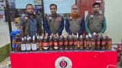 শাহজালাল বিমানবন্দরে ৮১ লিটার বিদেশী মদ জব্দ