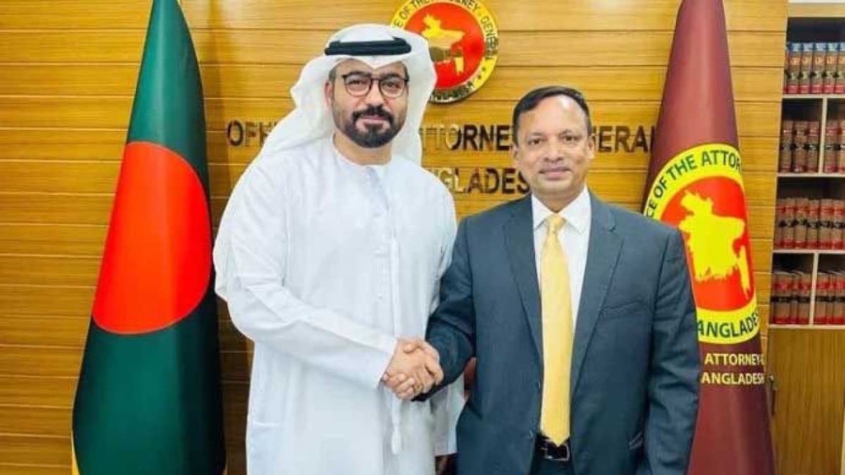 অ্যাটর্নি জেনারেলের সাথে আরব আমিরাতের রাষ্ট্রদূতের সাক্ষাৎ