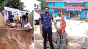সিলেটে বালুভর্তি ট্রাকে মিলল ৪৩৪১ পিস ভারতীয় শাড়ি