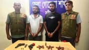 কুষ্টিয়ায় দুই পিস্তল ও ১৮ রাউন্ড গুলিসহ আটক ২