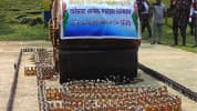 রামগড়ে বিজিবির ব্যবস্থাপনায় বিপুল পরিমাণ মাদকদ্রব্য ধ্বংস