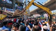 রূপগঞ্জে ঢাকা-সিলেট মহাসড়কের অবৈধ স্থাপনা উচ্ছেদ