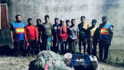 পদ্মা নদীতে অভিযানে কারেন্ট জালসহ গ্রেফতার ৯