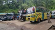 থানচি সড়কে ৬ দিন পর নিরাপত্তা বাহিনীর পাহারায় বাস চলাচল শুরু