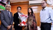 তথ্যমন্ত্রীর সাথে নবনিযুক্ত প্রধান তথ্য কমিশনার ও দুই কমিশনারের সাক্ষাৎ