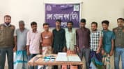 নবাবগঞ্জে সড়কে গাছ ফেলে ডাকাতি : গ্রেফতার ৮