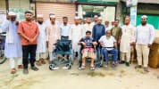 সোনাগাজীর নবাবপুরে অসহায়দের মাঝে হুইলচেয়ার ও টিউবওয়েল বিতরণ
