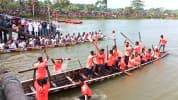 দশমিনায় ঐতিহ্যবাহী শারদীয় নৌকাবাইচ অনুষ্ঠিত