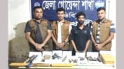 সোনাইমুড়ীতে দেশীয় অস্ত্র ও সরঞ্জামসহ অস্ত্রের কারিগর গ্রেফতার