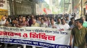 পরিকল্পিত নৈরাজ্যের প্রতিবাদে রাজধানীতে রিজভীর নেতৃত্বে মিছিল
