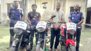 সৈয়দপুরে ৩টি চোরাই মোটরসাইকেলসহ গ্রেফতার ২