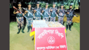 বকশীগঞ্জ সীমান্তে সাড়ে ৪ লাখ টাকার ভারতীয় কসমেটিকস জব্দ