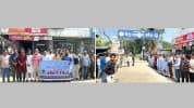 সাংবাদিক আলিফ হত্যা ও মিথ্যা মামলার প্রতিবাদে শ্রীপুরে মানববন্ধন