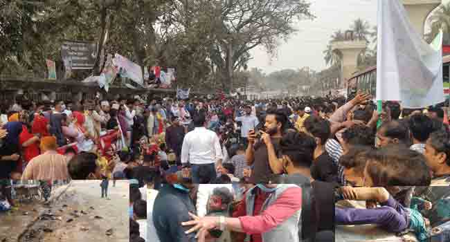 বিএনপির সভায় পুলিশি বাধা, আহত অর্ধশত, সংঘর্ষের ঘটনায় ১৭ বিএনপি নেতাকর্মী আটক